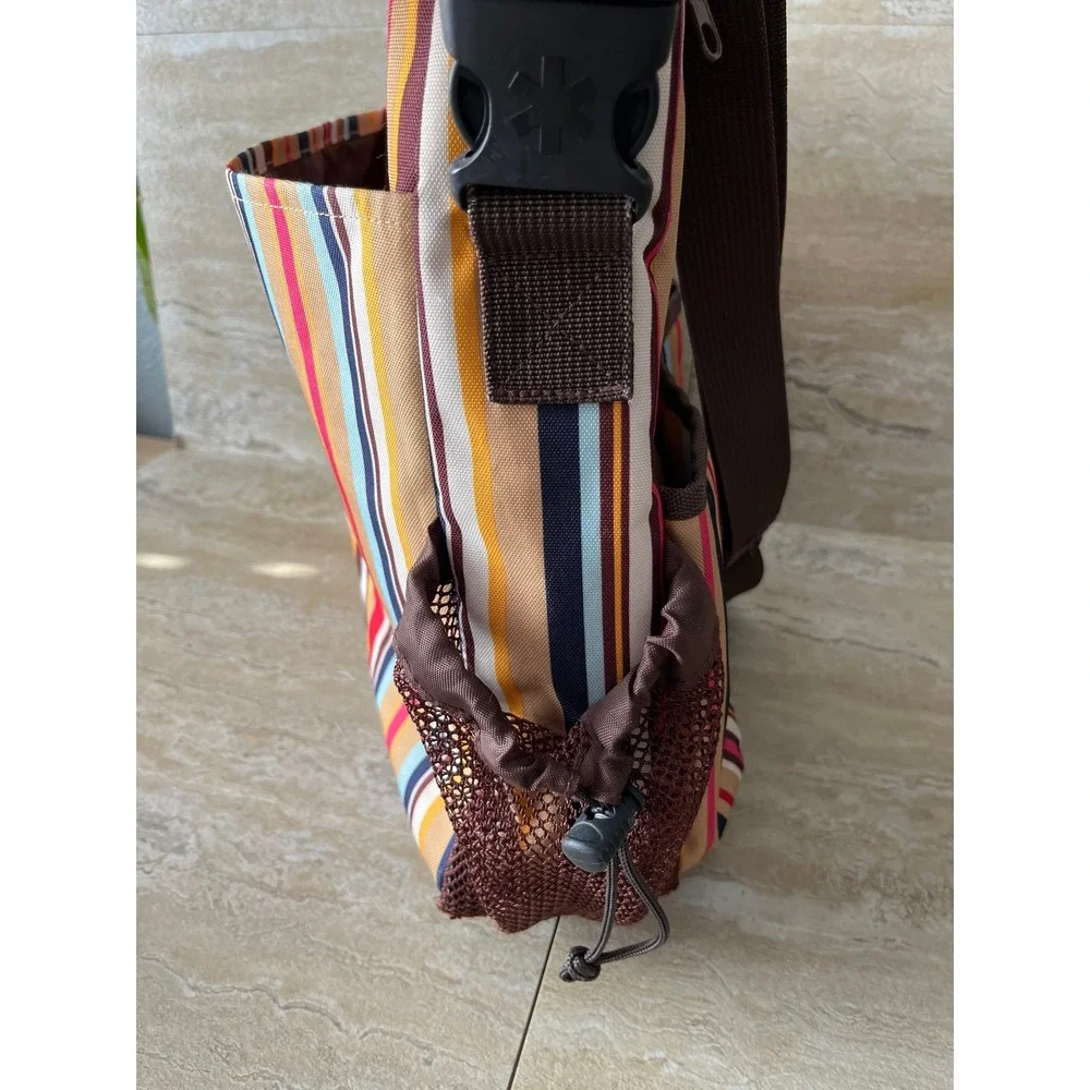 Skip Hop Duo Baby Diaper Bag Unisex Multi Color Striped Canvas Messenger Travel